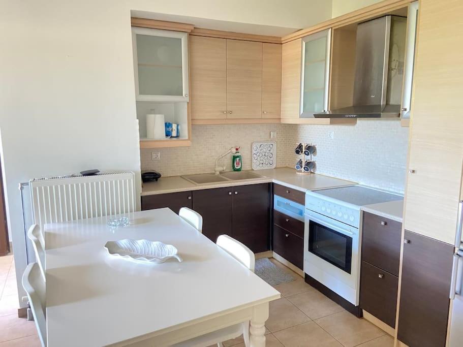 Cozy 2 Room Apartment With Garden Near Athens Air-Port Artemida  Exterior foto